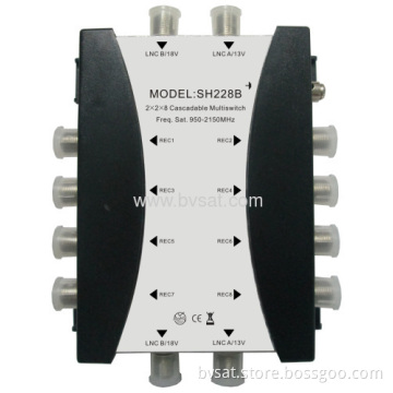 Popular High Quality 2x2x8 Cascadeable Multiswitches For Satellites 